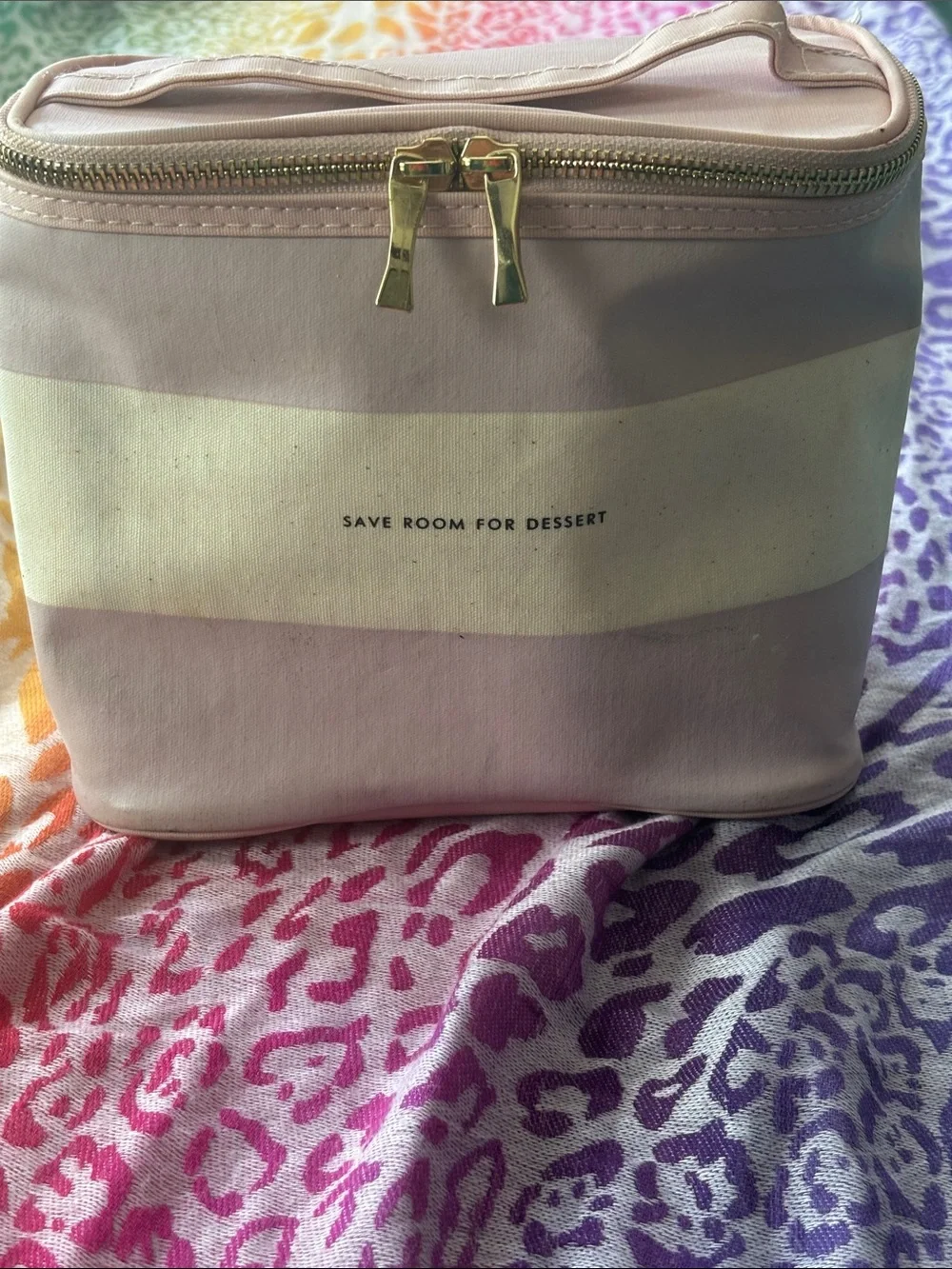 Kate Spade insulated lunch box Save Room for Dessert